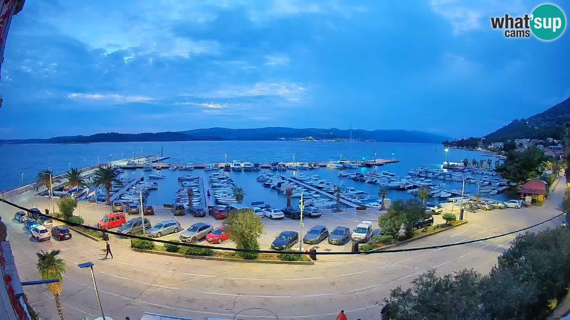 Webcam Orebić Riva – Ferry to Korčula Live