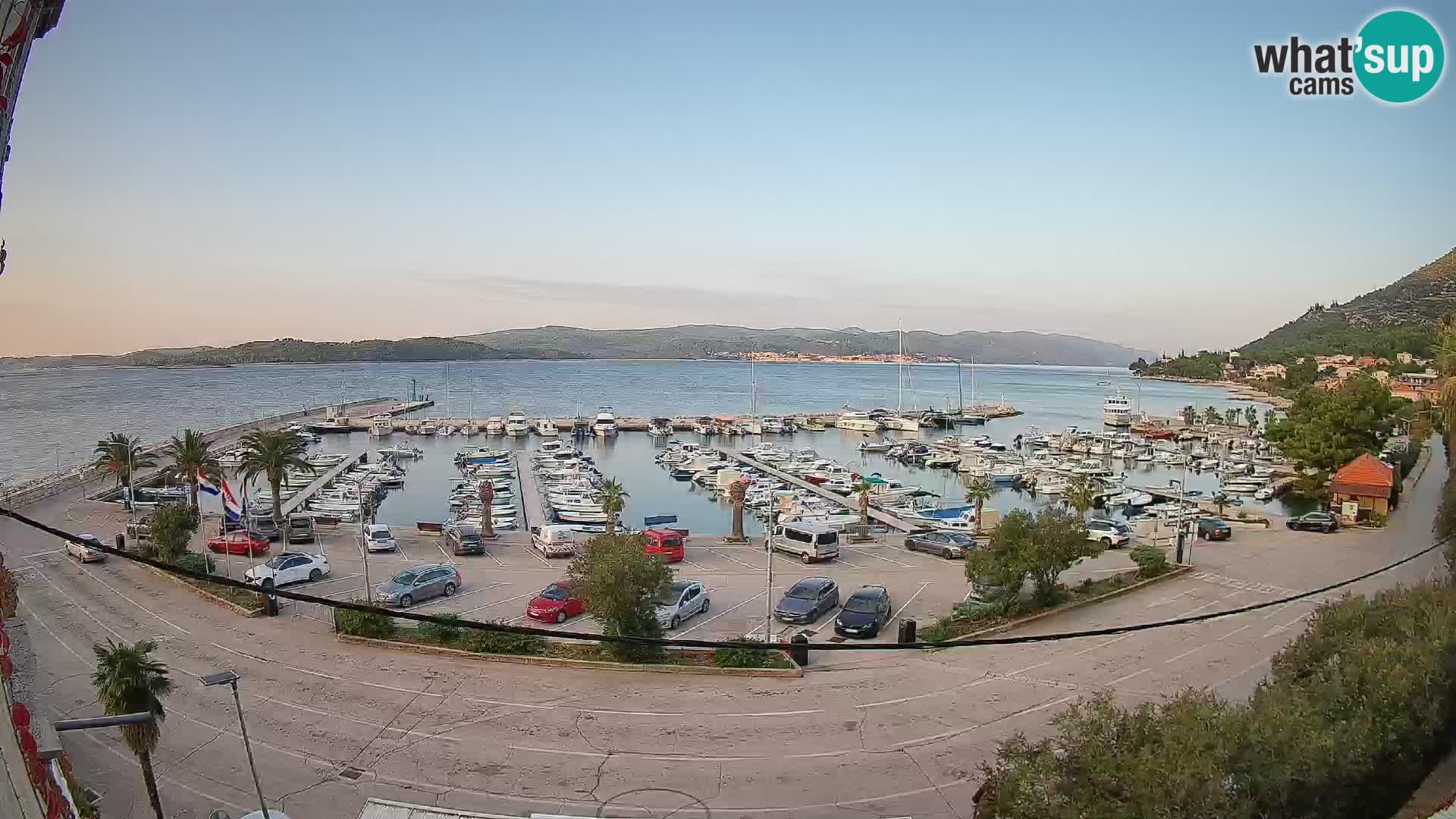 Webcam Orebić Riva – Ferry a Korčula en vivo
