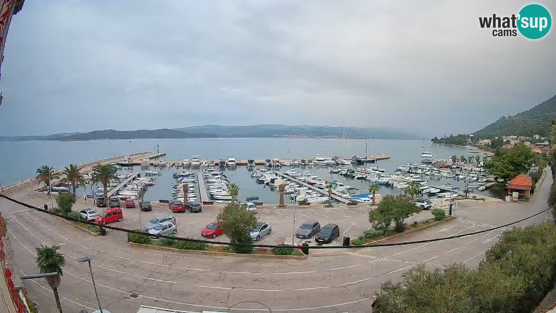 Webcam Orebić Uferpromenade – Fähre nach Korčula Live