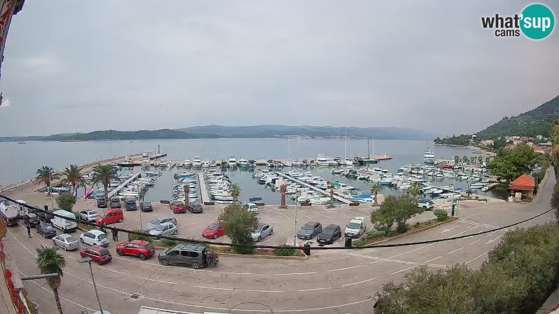 Webcam Orebić Riva – Ferry a Korčula en vivo