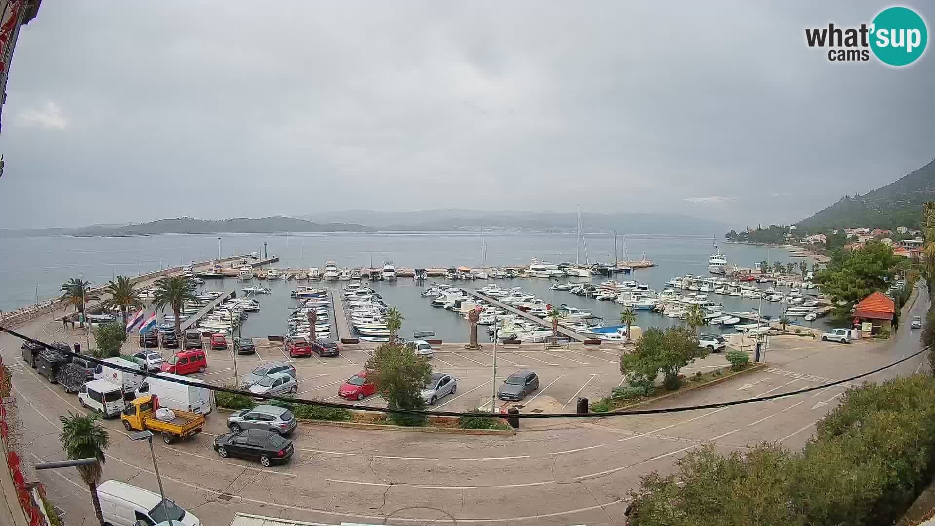 Webcam Orebić Uferpromenade – Fähre nach Korčula Live