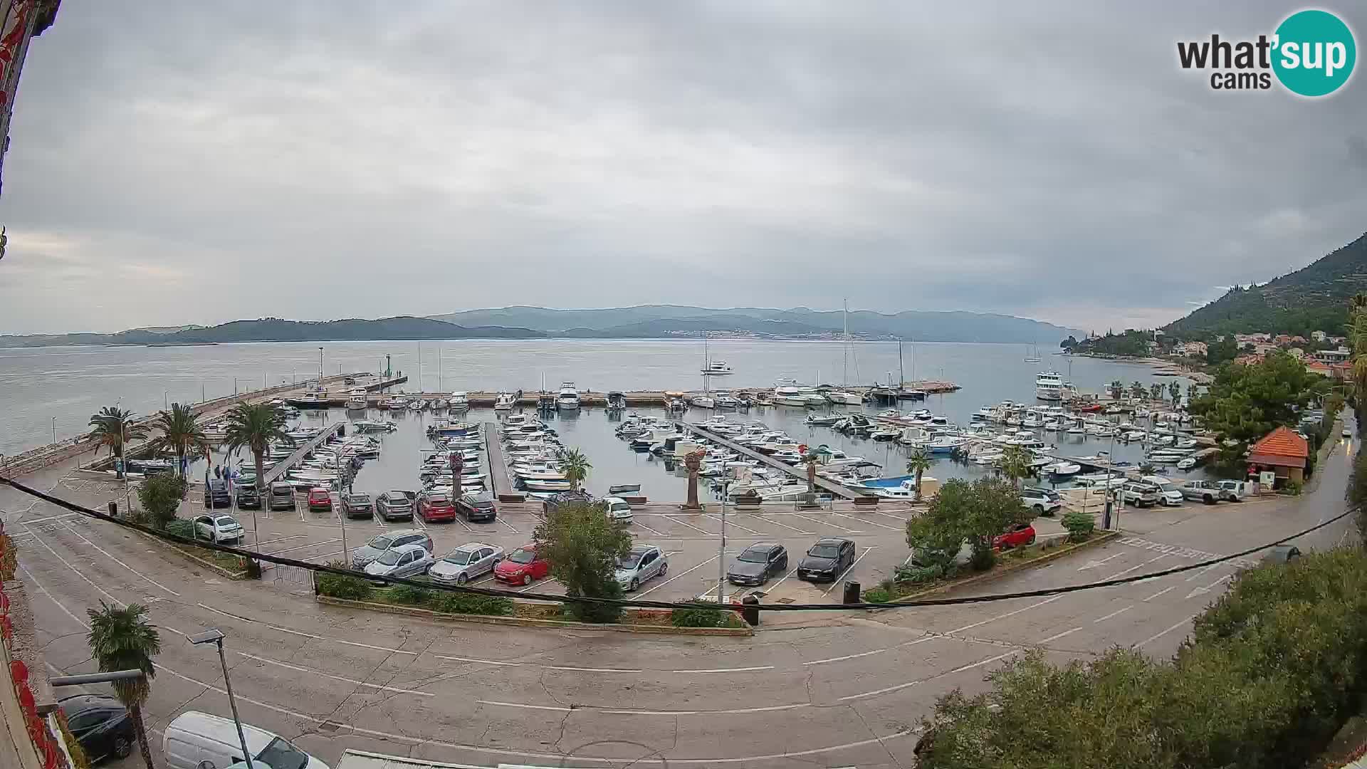 Webcam Orebić Riva – Ferry to Korčula Live