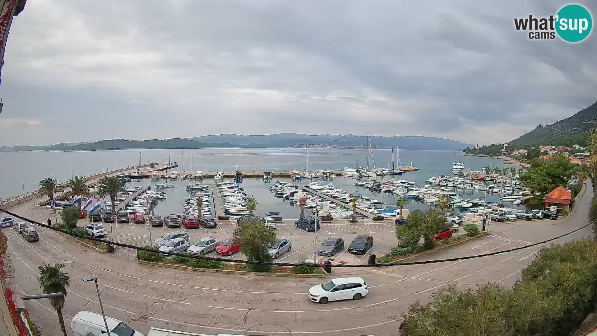 Webcam Orebić Riva – Ferry a Korčula en vivo