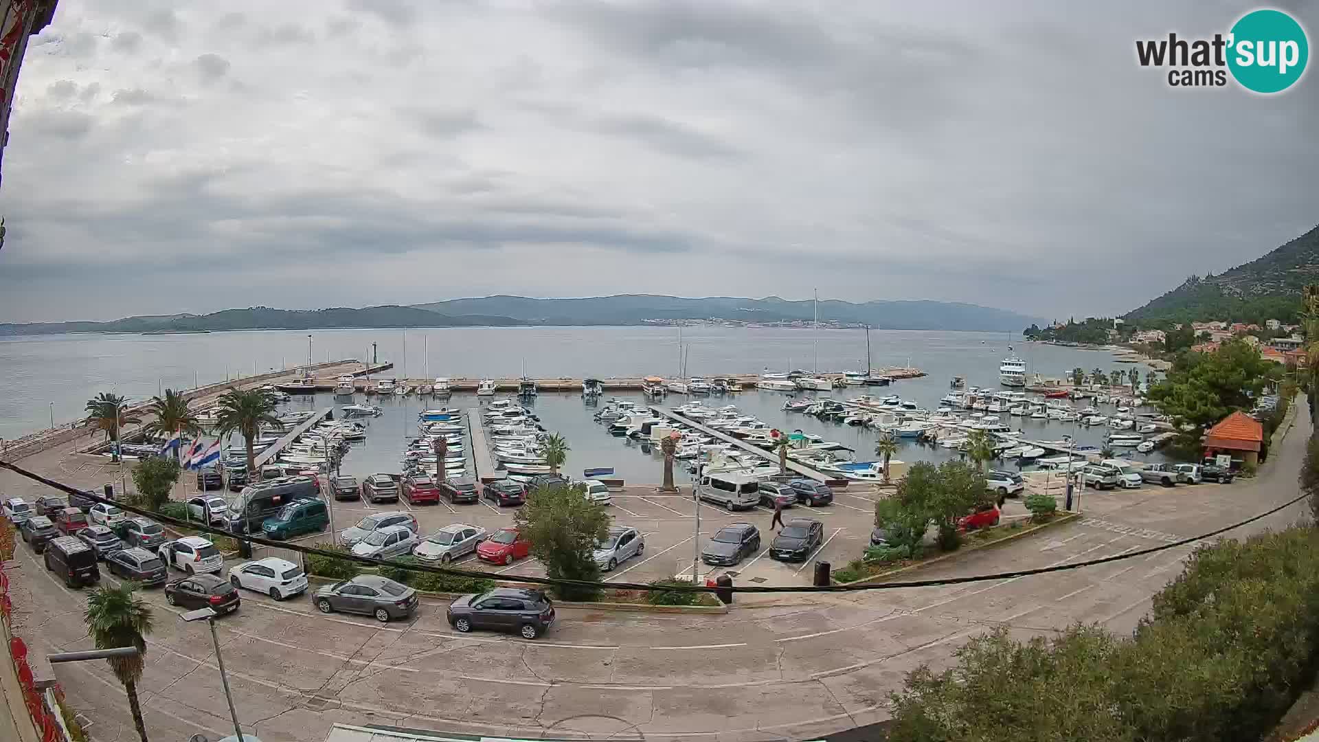Webcam Orebić Riva – Ferry to Korčula Live