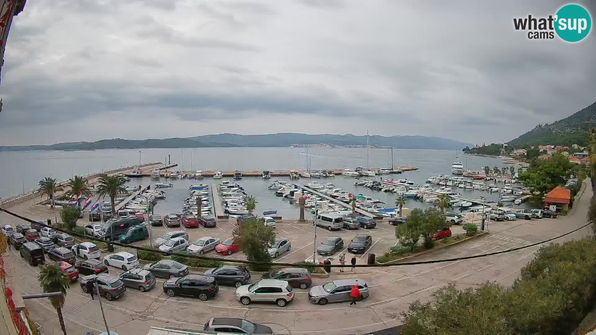 Webcam Orebić Riva – Ferry to Korčula Live