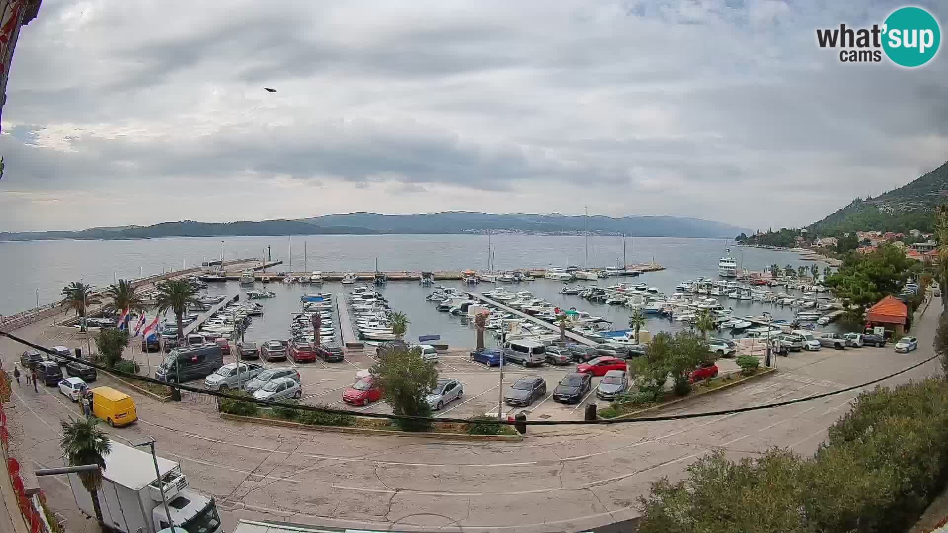 Webcam Orebić Riva – Ferry a Korčula en vivo