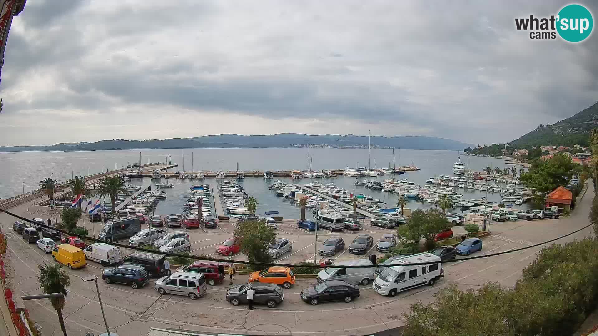 Web kamera Orebić Riva – Trajekt za Korčulu uživo