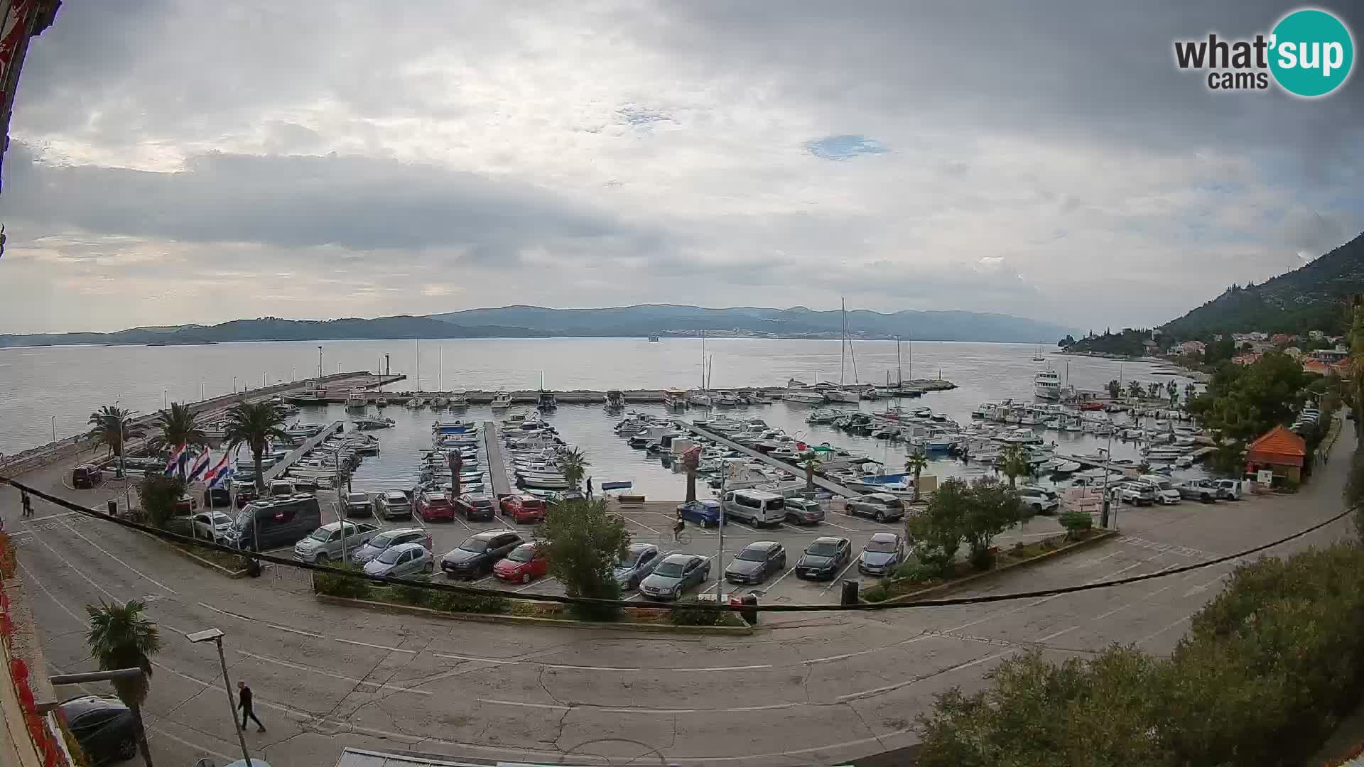 Webcam Orebić Riva – Ferry vers Korčula en direct