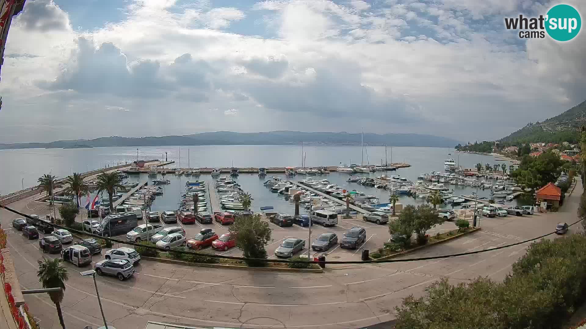 Webcam Orebić Riva – Ferry to Korčula Live