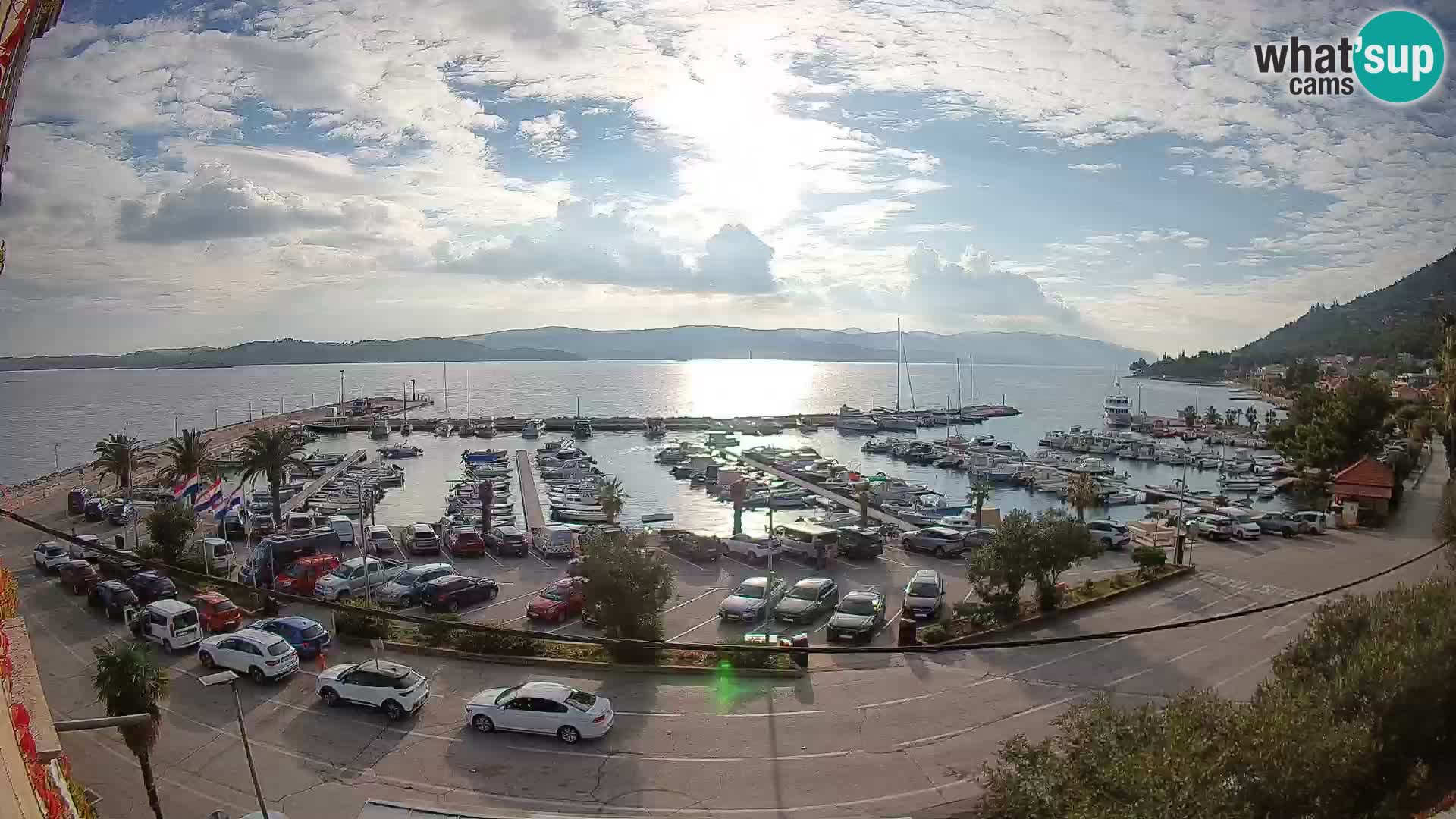 Webcam Orebić Riva – Ferry vers Korčula en direct