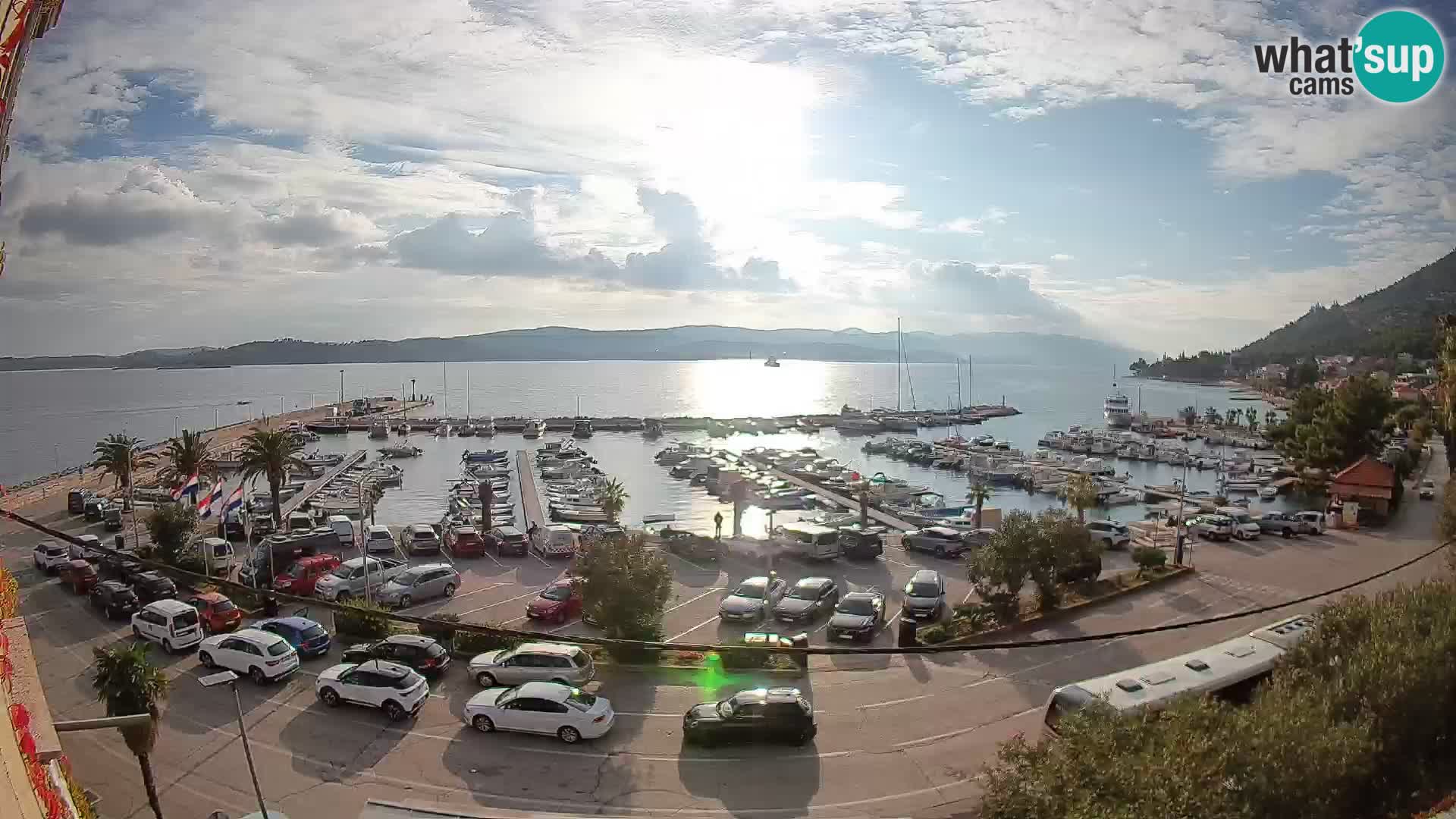 Webcam Orebić Riva – Ferry to Korčula Live