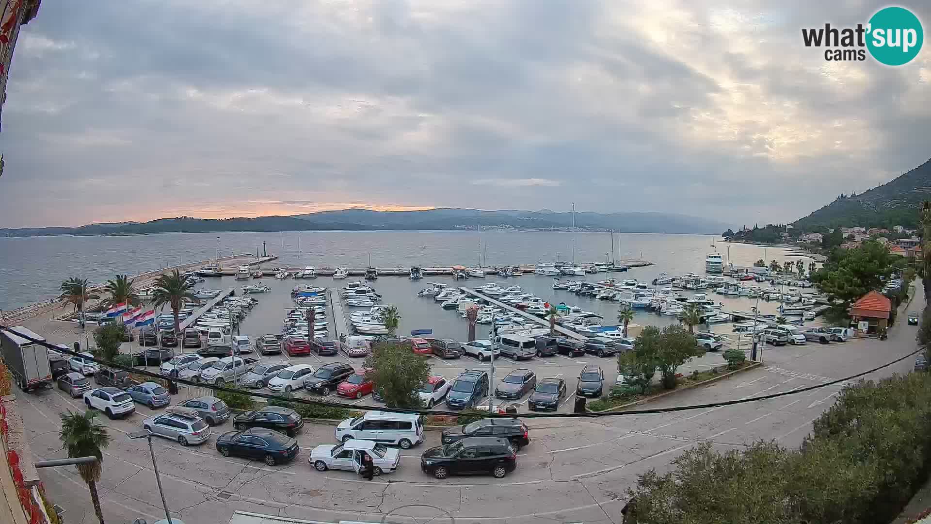 Webcam Orebić Riva – Ferry to Korčula Live