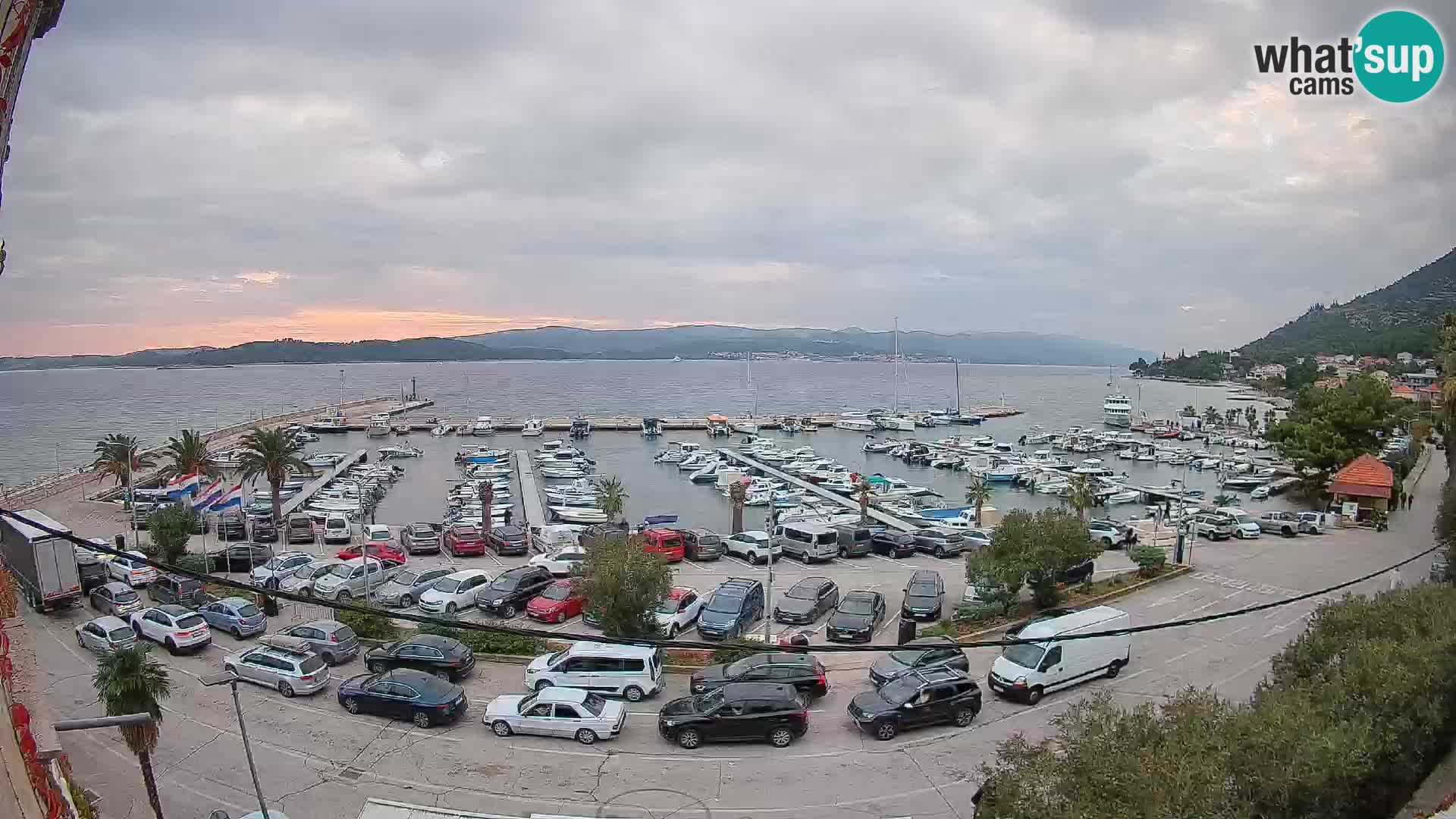 Webcam Orebić Riva – Ferry to Korčula Live
