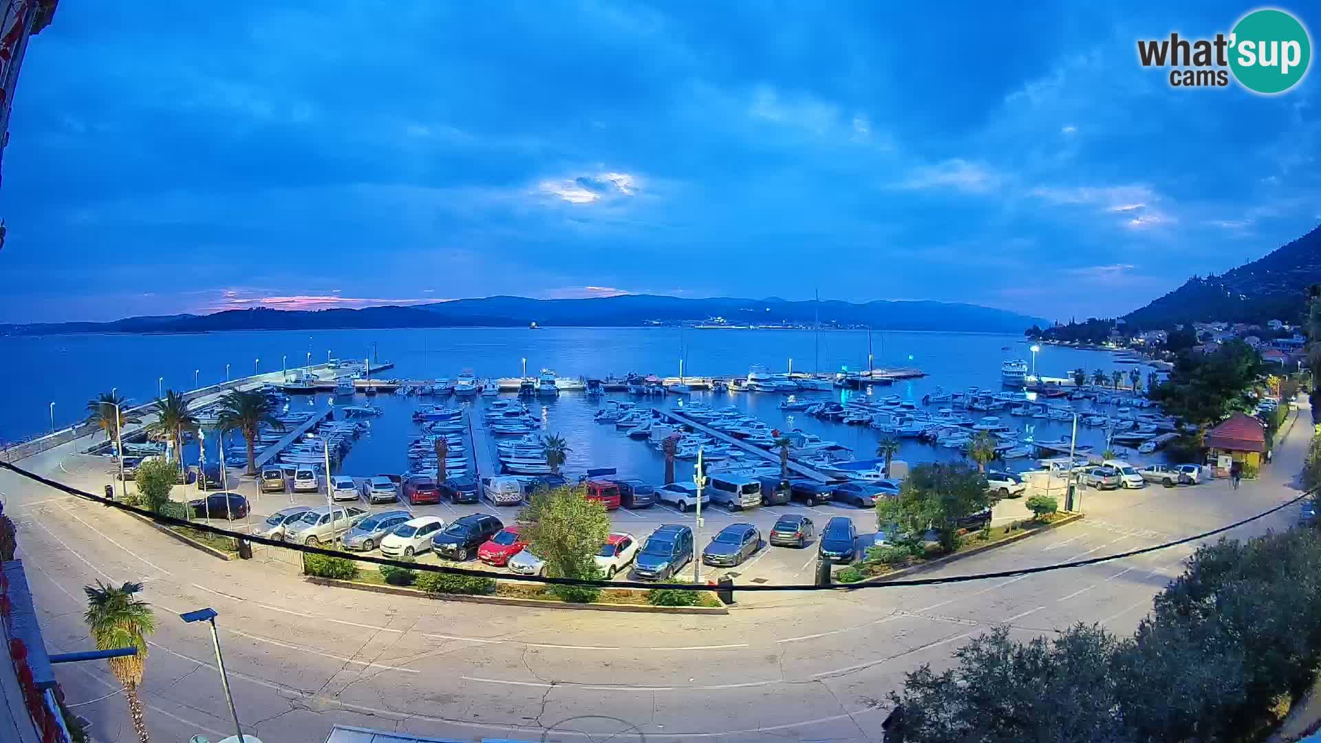 Webcam Orebić Uferpromenade – Fähre nach Korčula Live
