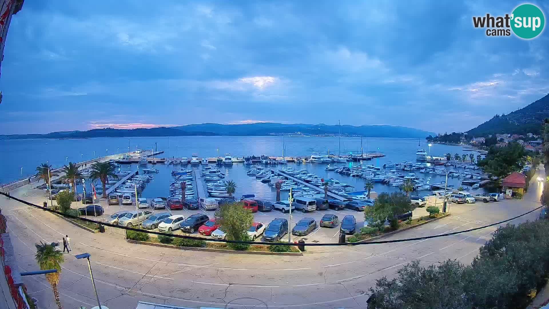 Webcam Orebić Riva – Ferry to Korčula Live