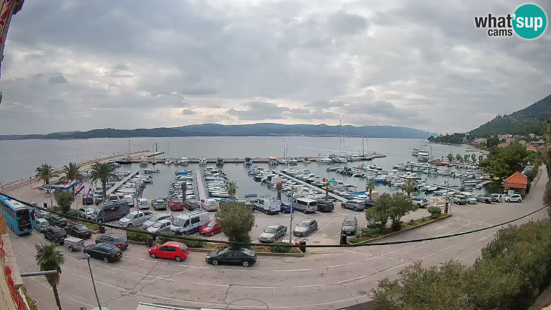 Webcam Orebić Riva – Ferry vers Korčula en direct