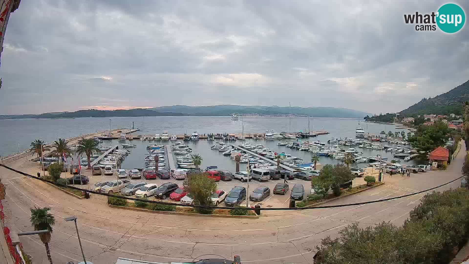 Web kamera Orebić Riva – Trajekt za Korčulu uživo