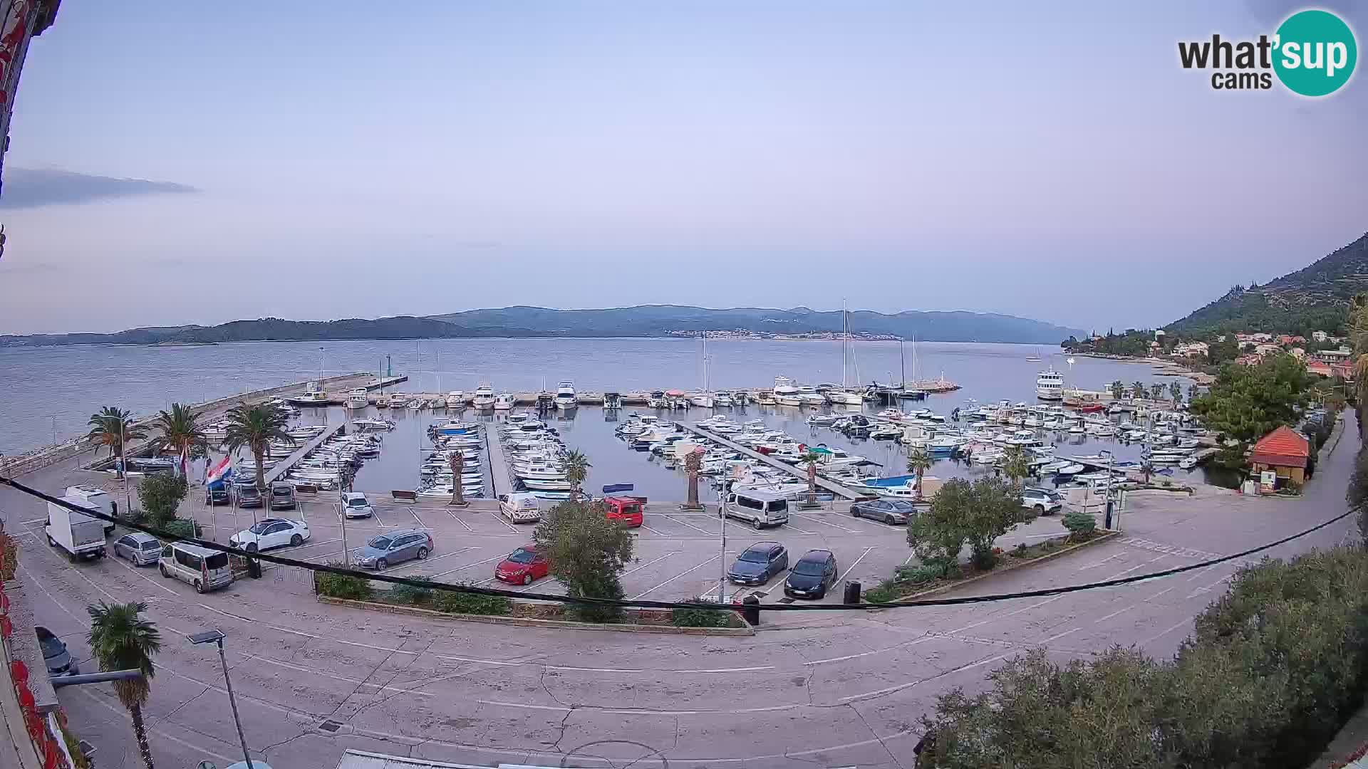 Spletna kamera Orebić Riva – Trajekt za Korčulo v živo