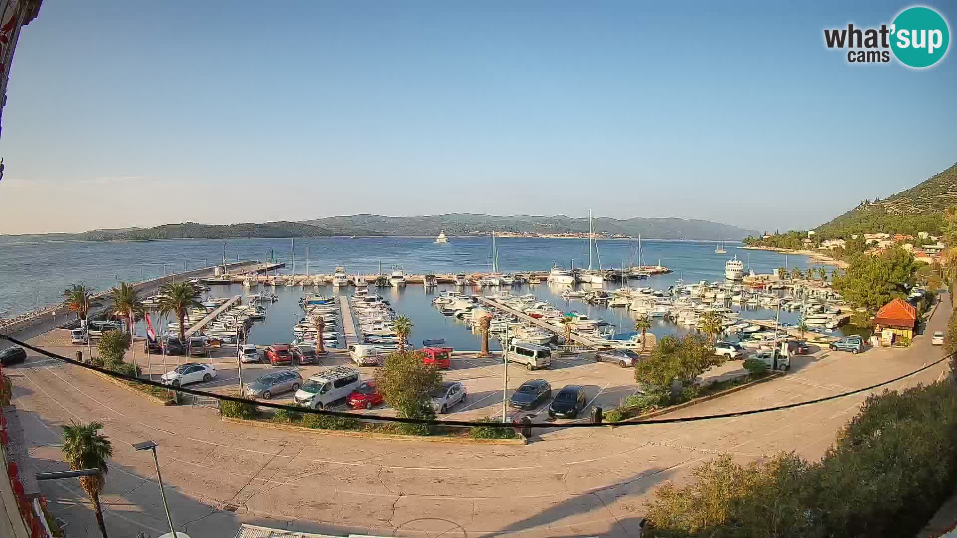 Webcam Orebić Riva – Ferry a Korčula en vivo