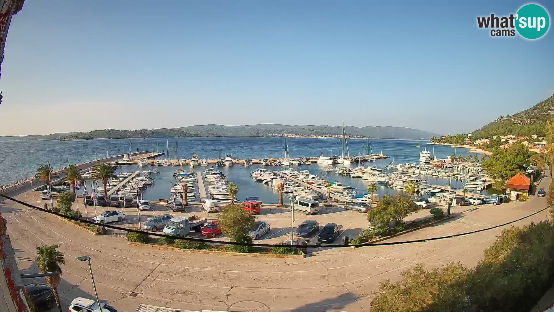 Webcam Orebić Uferpromenade – Fähre nach Korčula Live