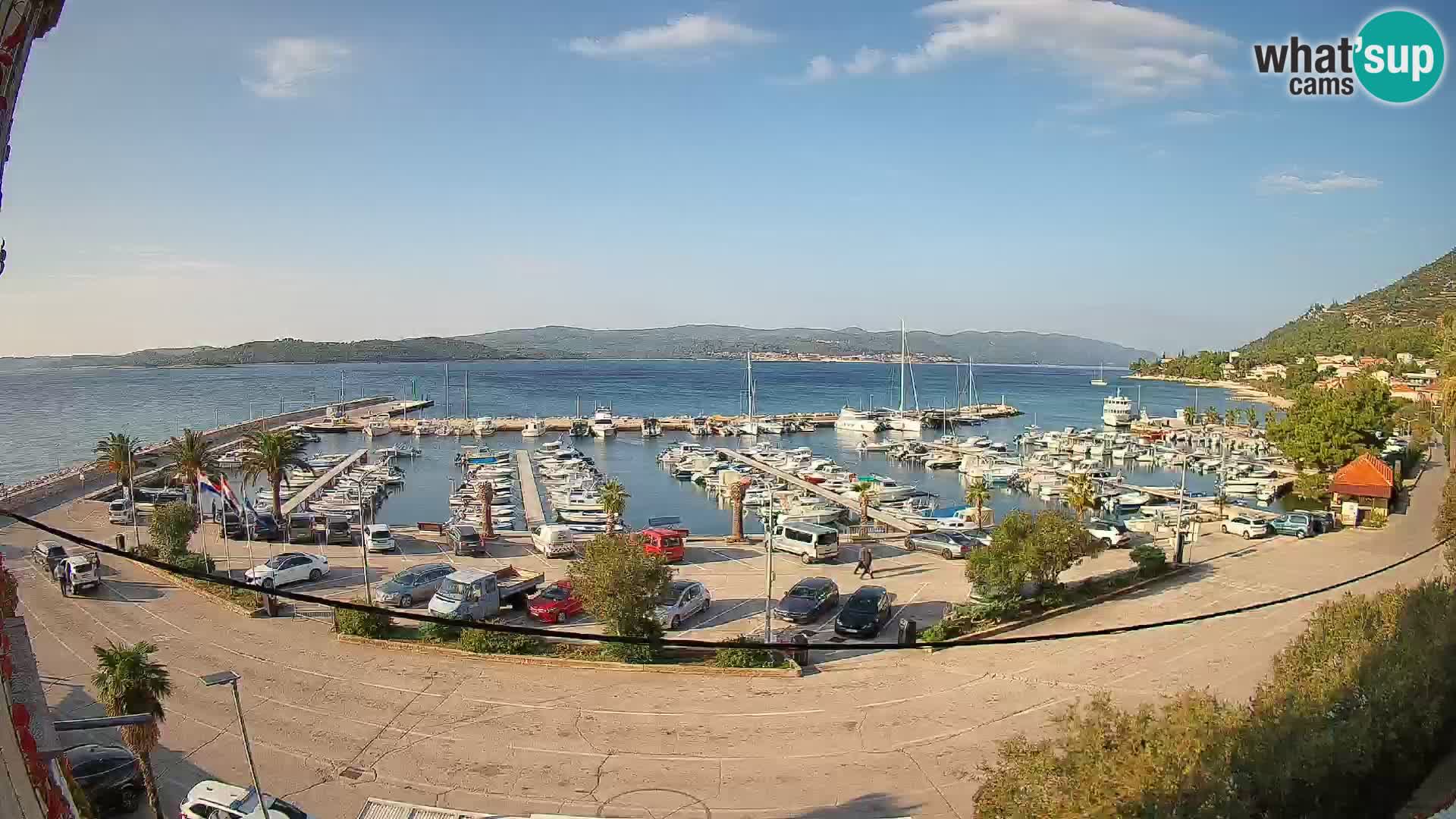Webcam Orebić Riva – Ferry to Korčula Live