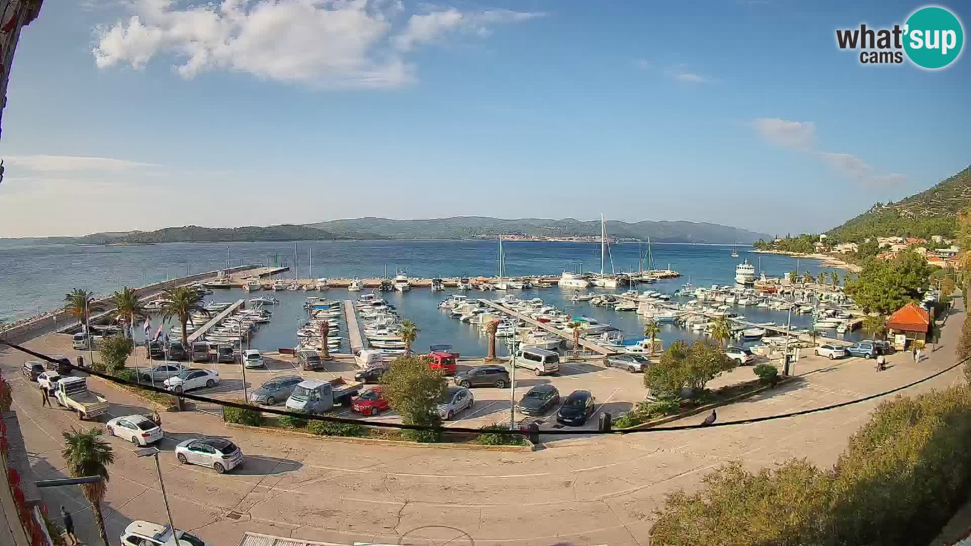 Webcam Orebić Uferpromenade – Fähre nach Korčula Live