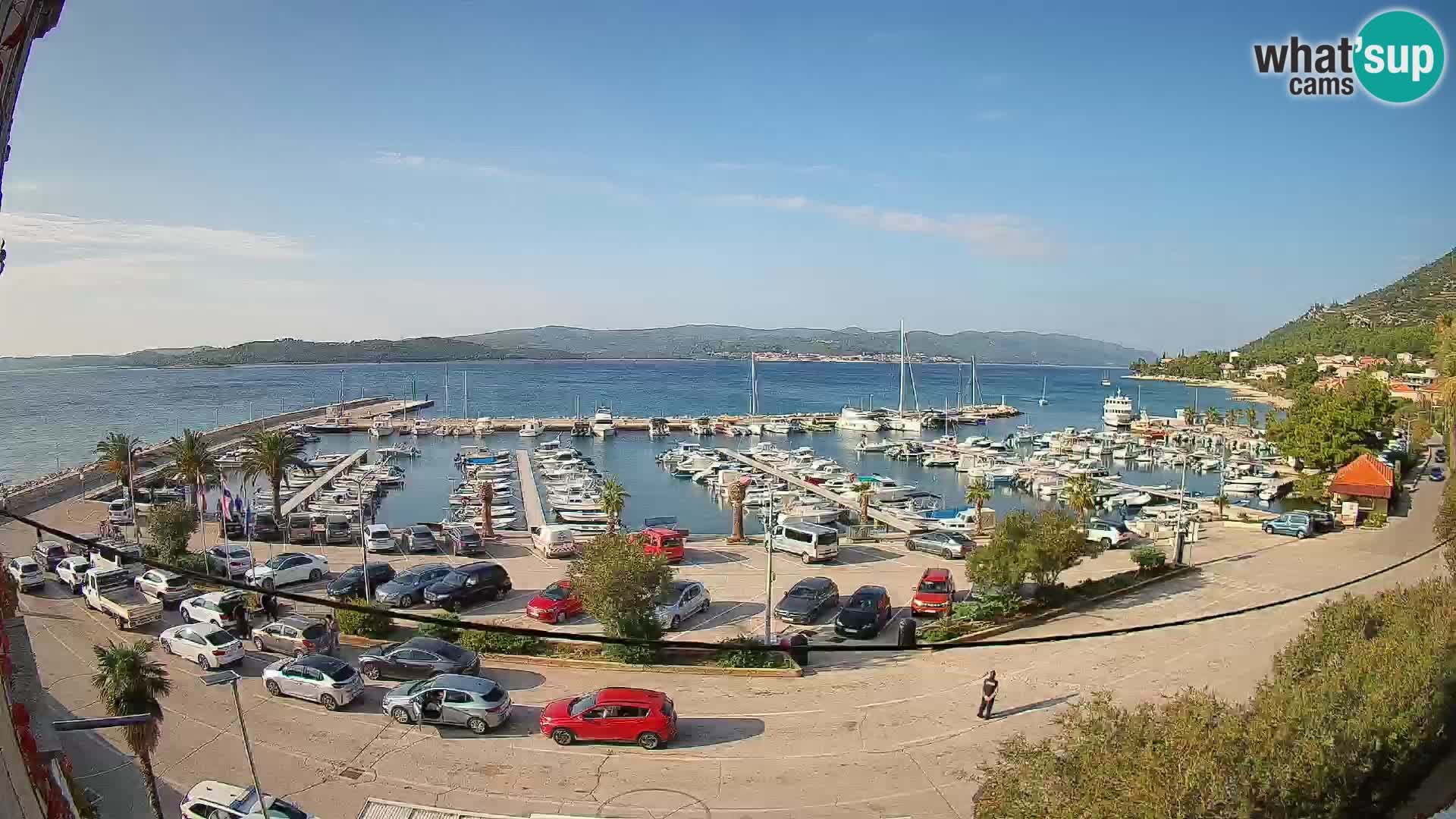 Web kamera Orebić Riva – Trajekt za Korčulu uživo