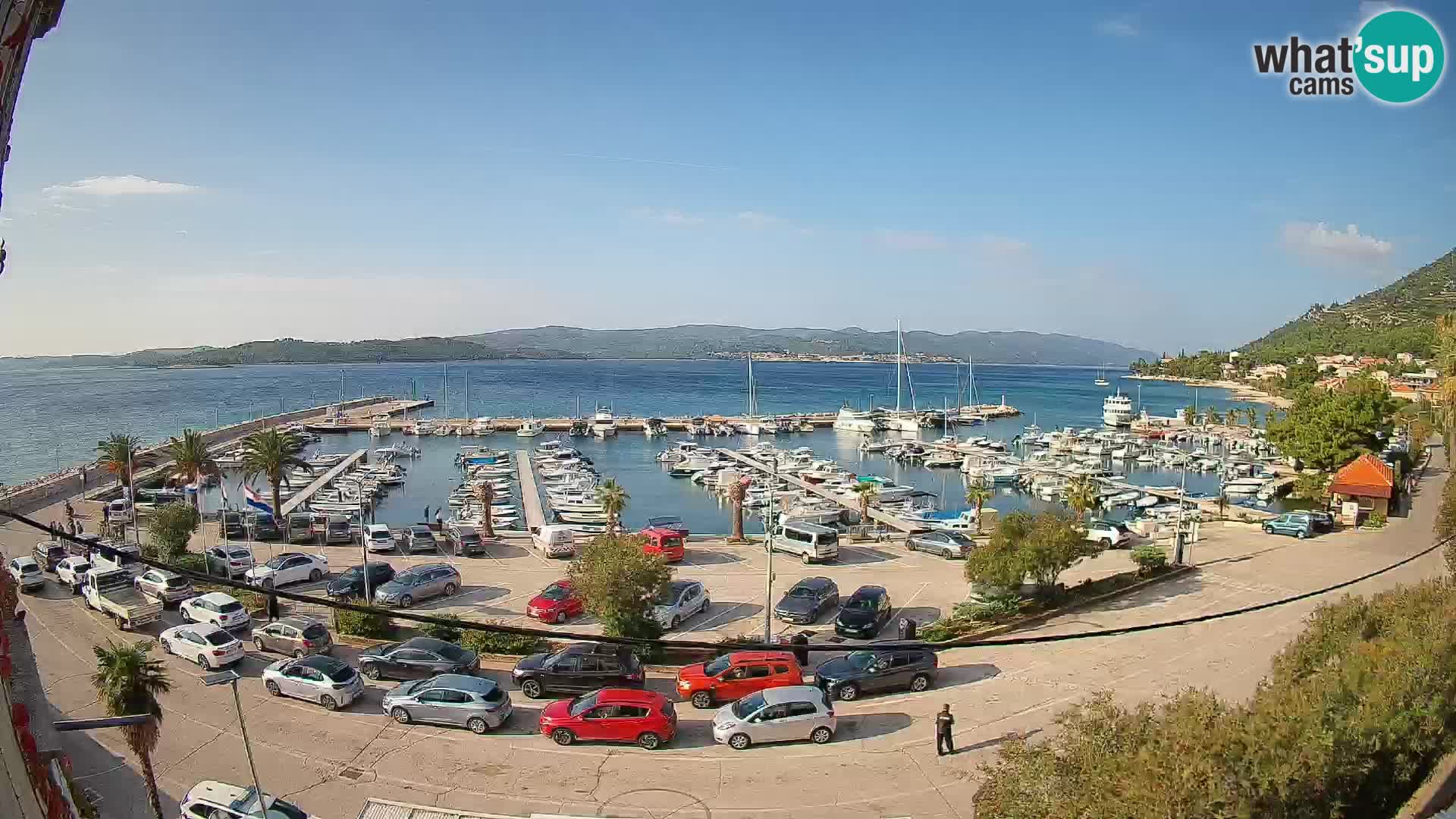 Webcam Orebić Riva – Ferry vers Korčula en direct
