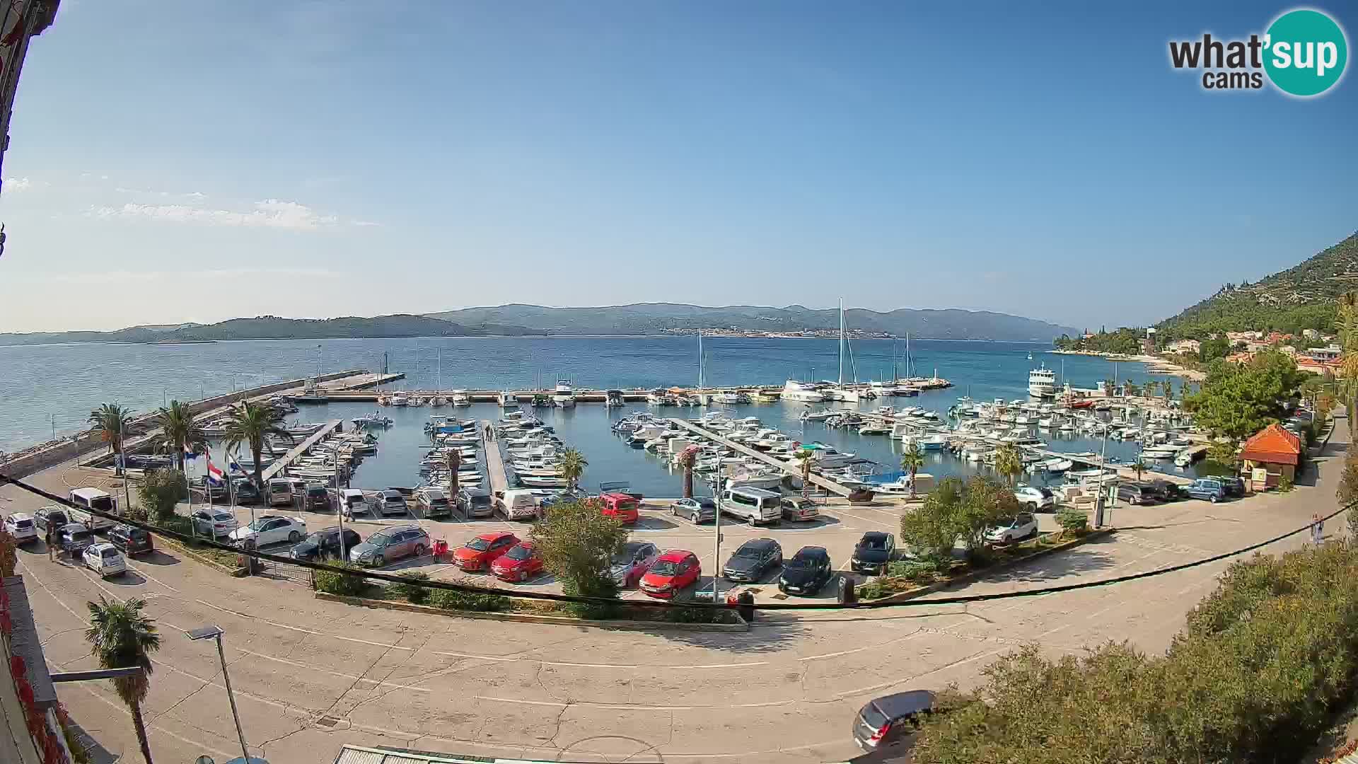 Webcam Orebić Riva – Ferry to Korčula Live