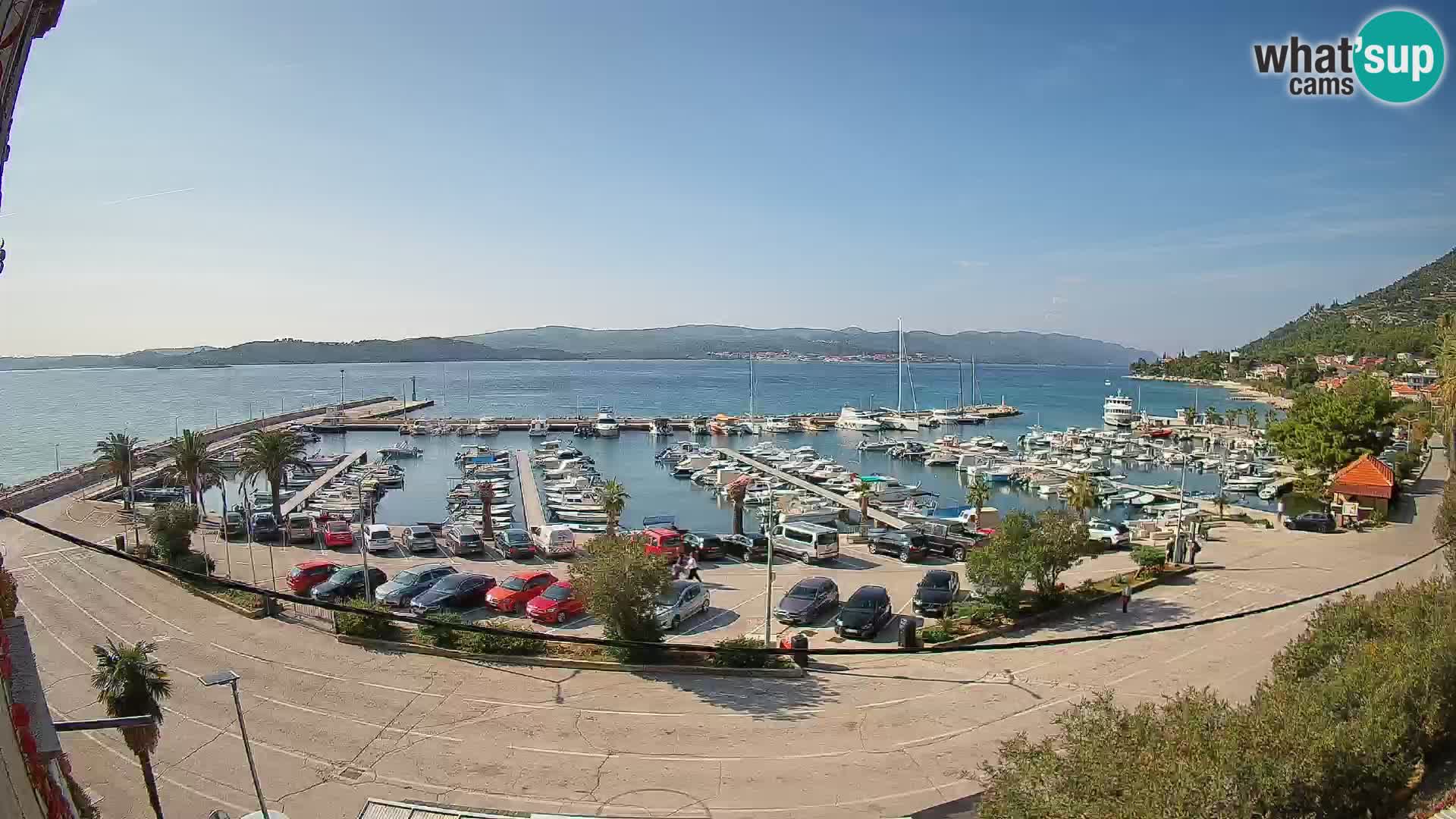 Web kamera Orebić Riva – Trajekt za Korčulu uživo