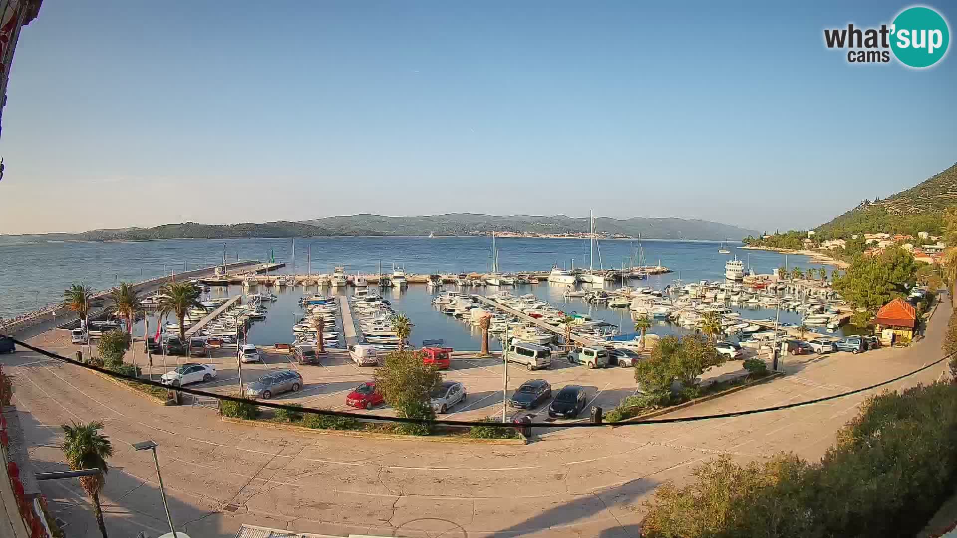Web kamera Orebić Riva – Trajekt za Korčulu uživo