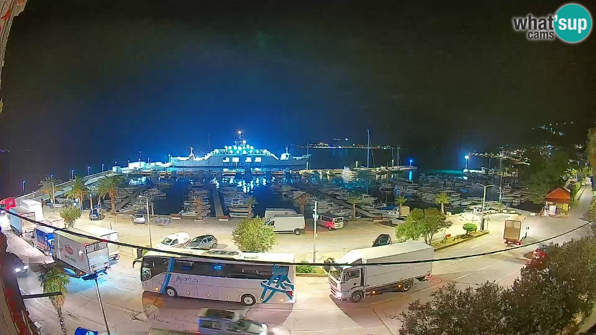 Webcam Orebić Riva – Ferry to Korčula Live