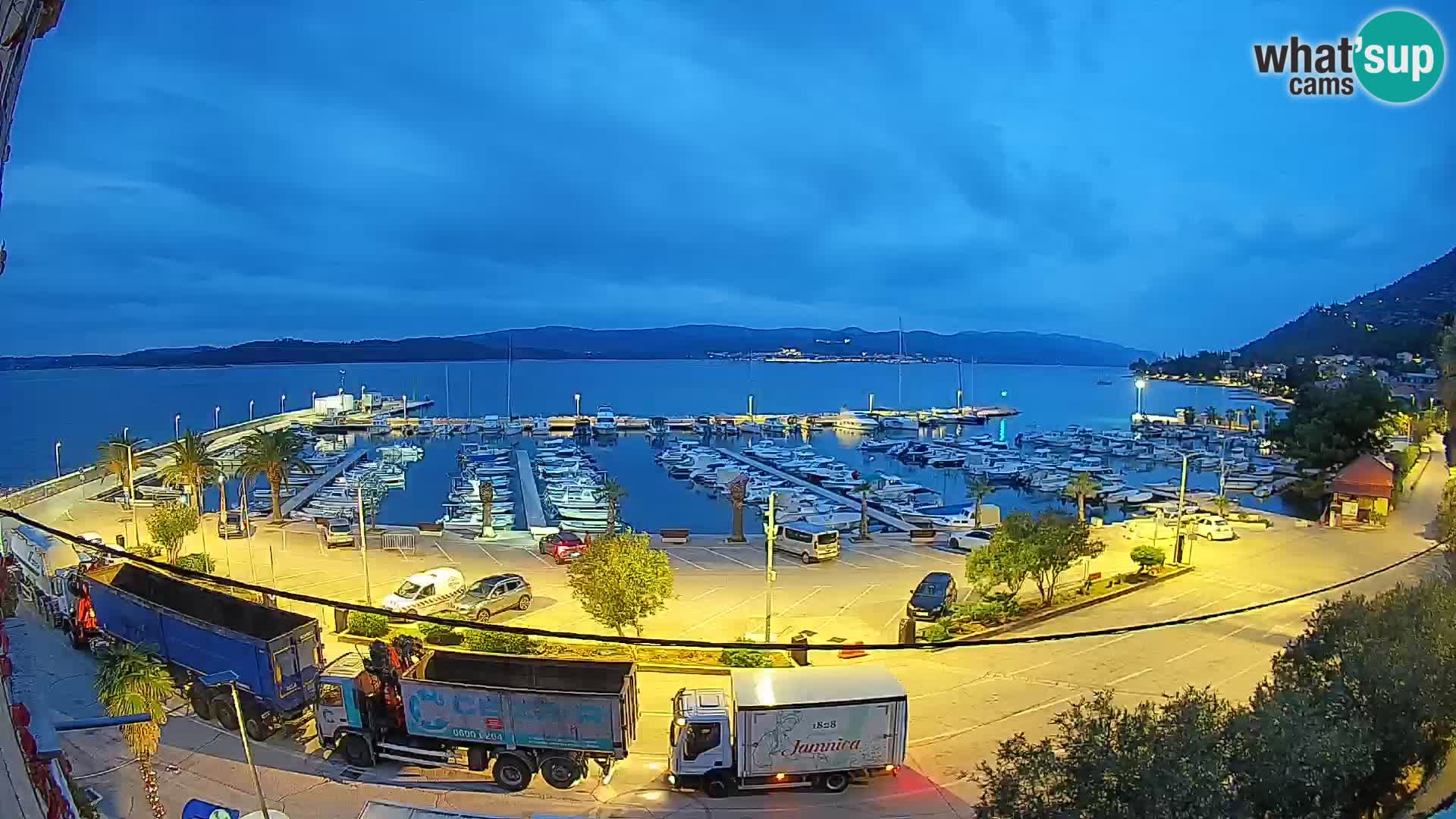 Webcam Orebić Uferpromenade – Fähre nach Korčula Live