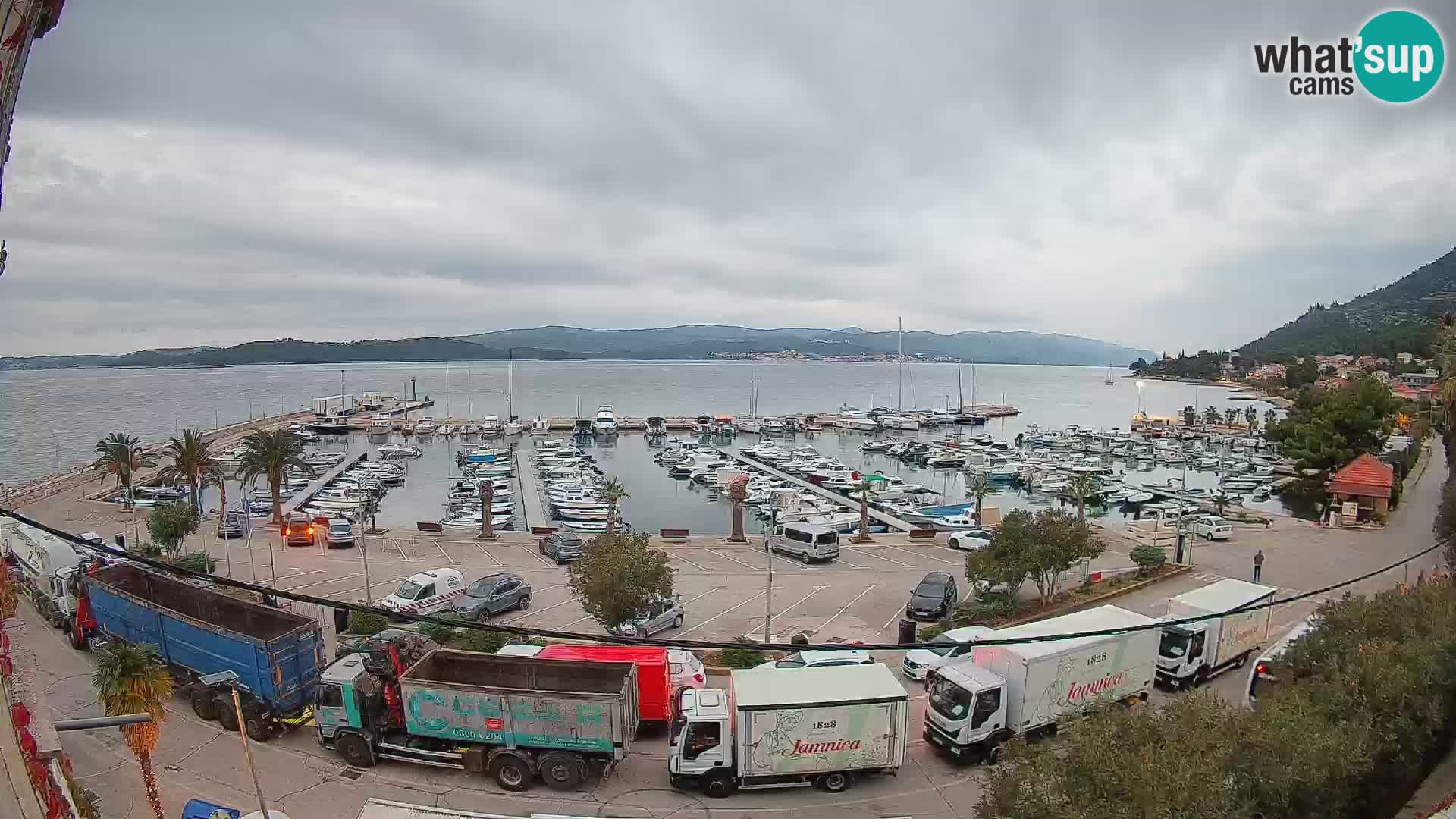 Webcam Orebić Riva – Ferry a Korčula en vivo