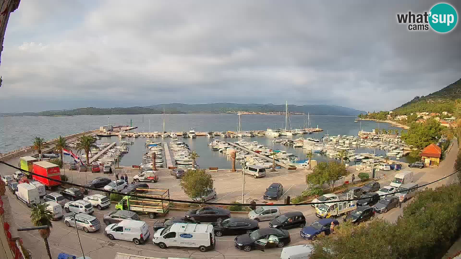 Webcam Orebić Uferpromenade – Fähre nach Korčula Live