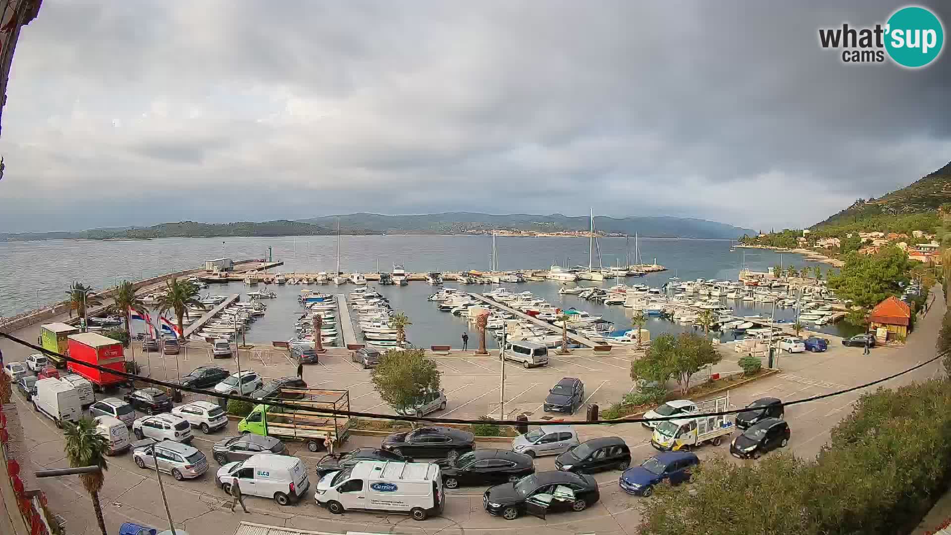Webcam Orebić Riva – Ferry a Korčula en vivo