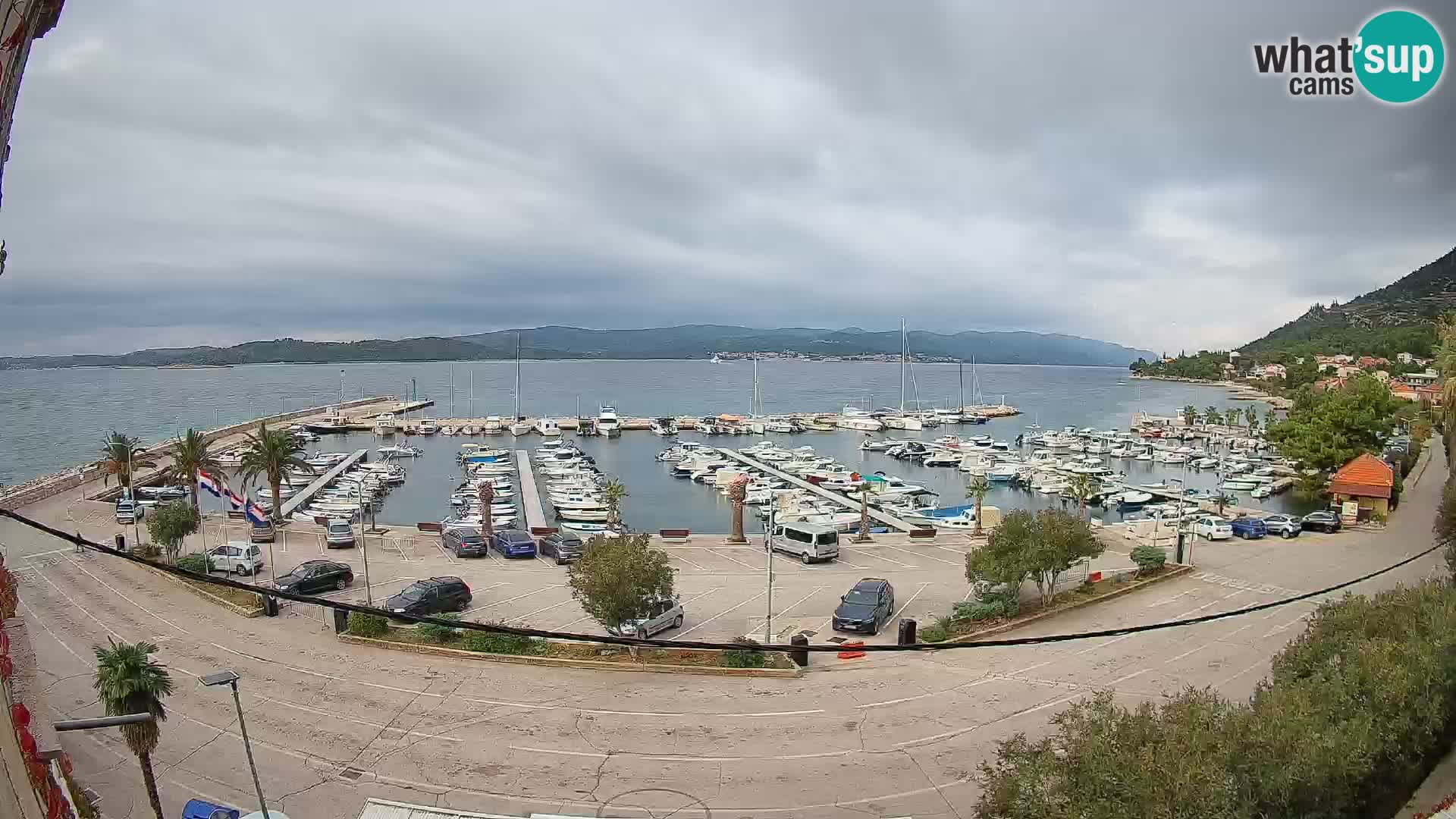Webcam Orebić Riva – Ferry vers Korčula en direct