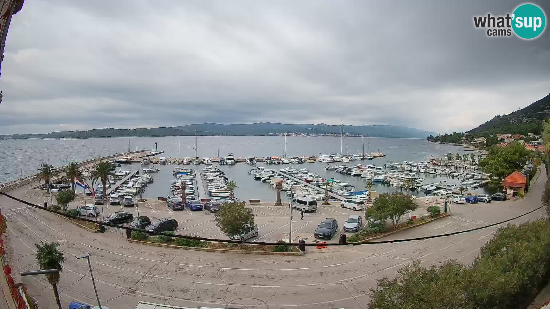 Webcam Orebić Riva – Ferry vers Korčula en direct
