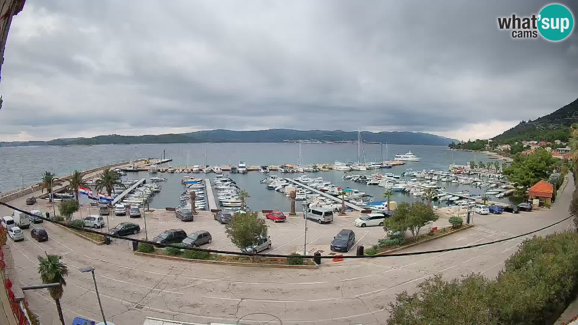 Webcam Orebić Riva – Ferry to Korčula Live
