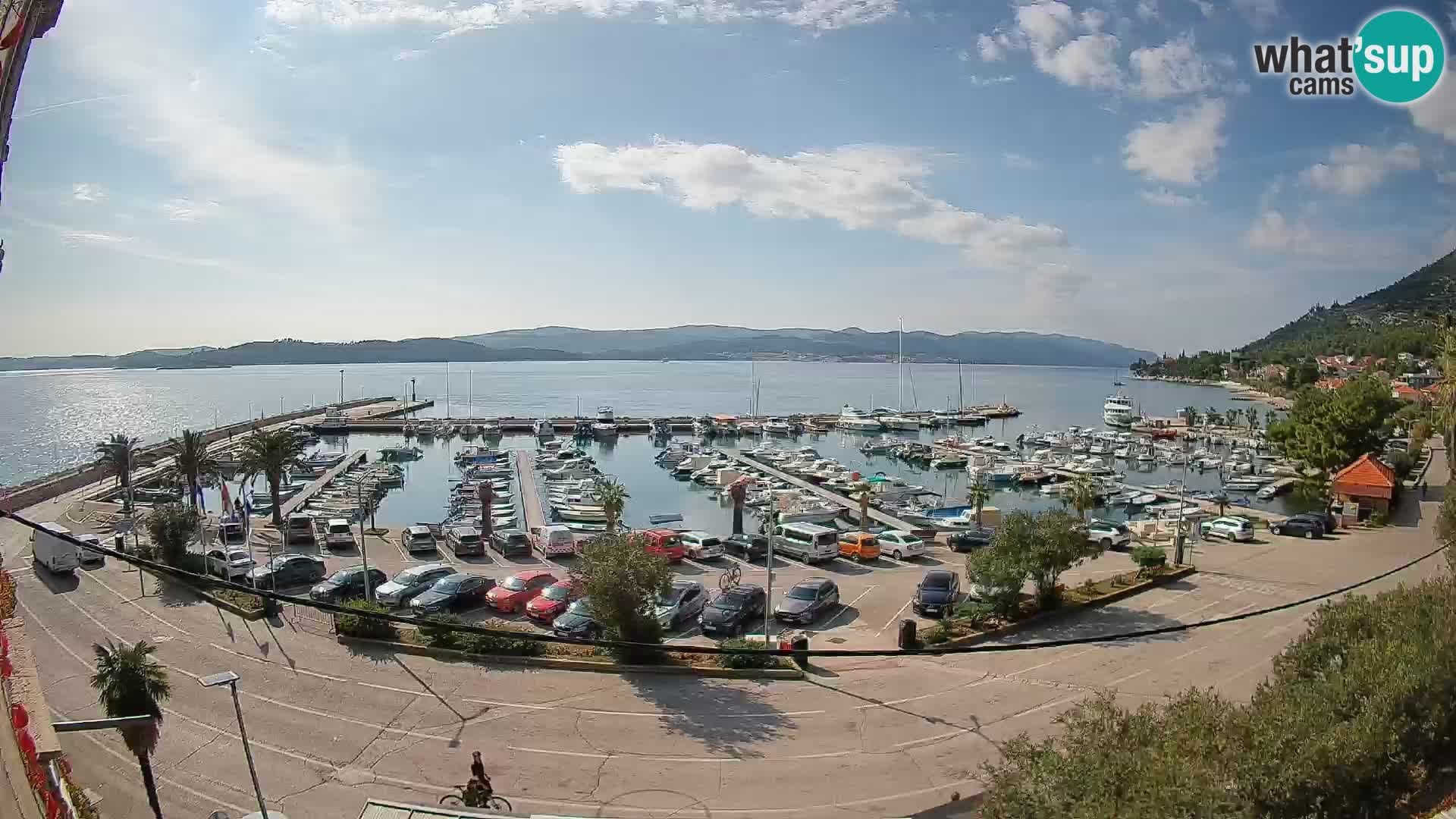 Webcam Orebić Uferpromenade – Fähre nach Korčula Live