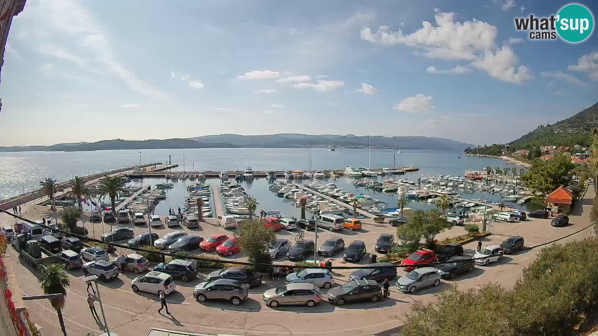 Spletna kamera Orebić Riva – Trajekt za Korčulo v živo
