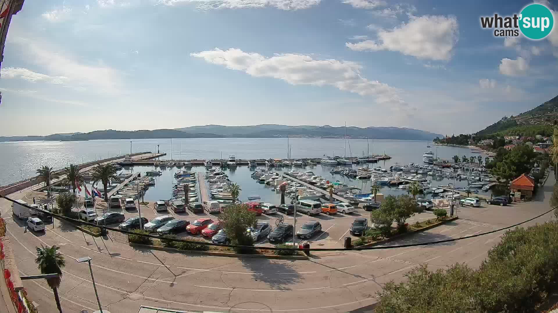 Webcam Orebić Uferpromenade – Fähre nach Korčula Live