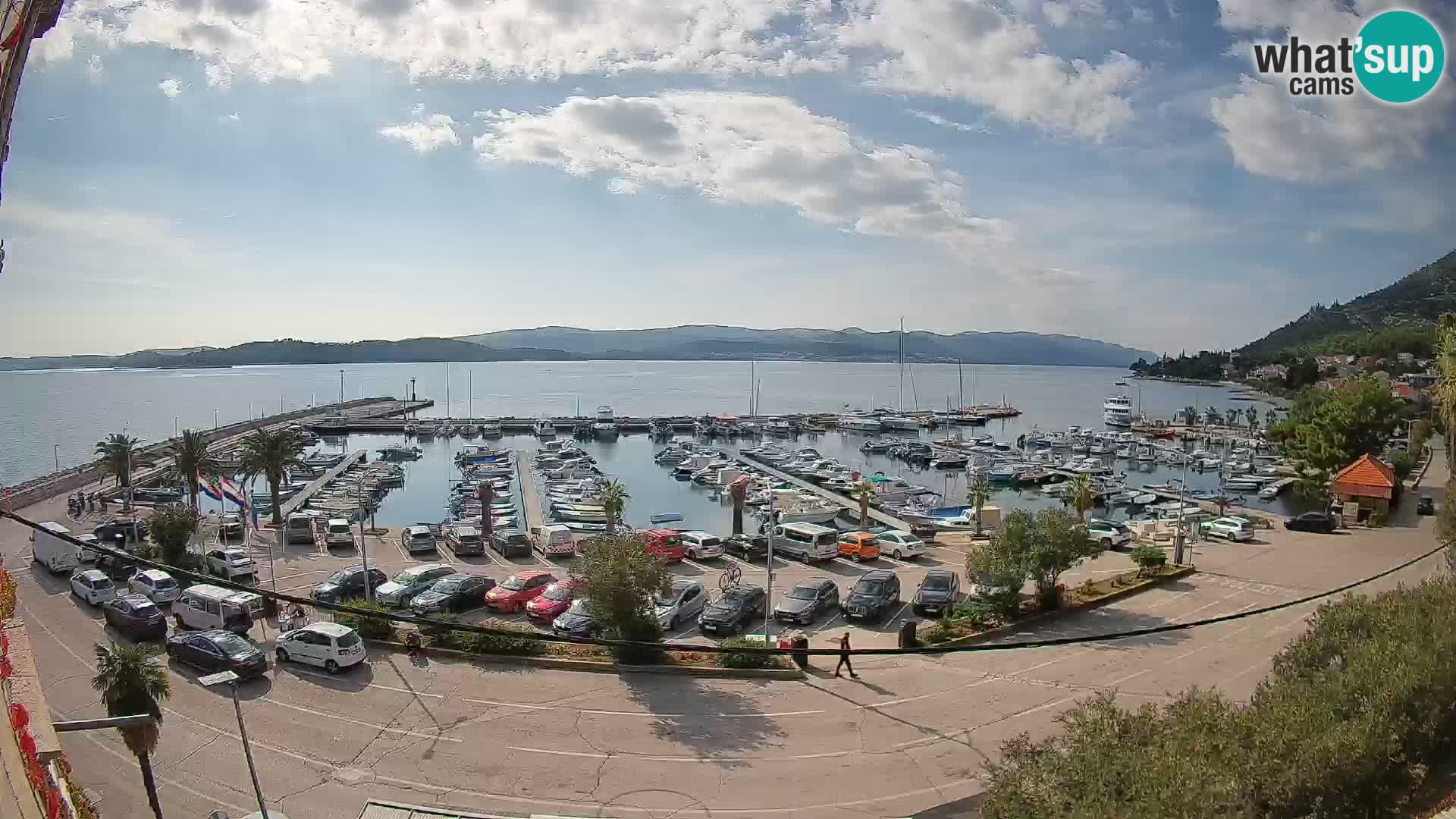 Webcam Orebić Riva – Ferry to Korčula Live