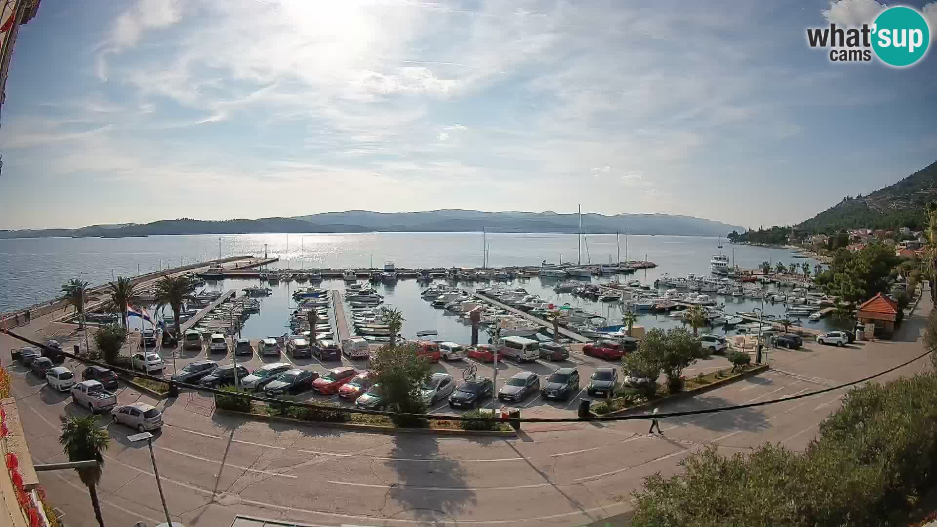 Webcam Orebić Riva – Ferry to Korčula Live