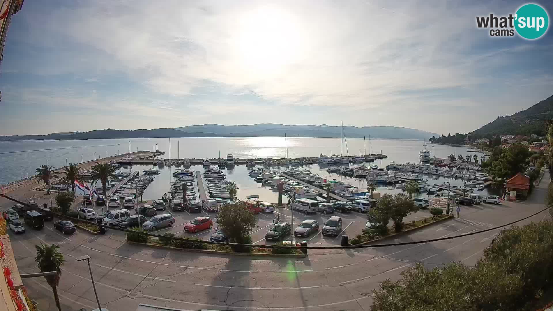 Webcam Orebić Riva – Ferry to Korčula Live