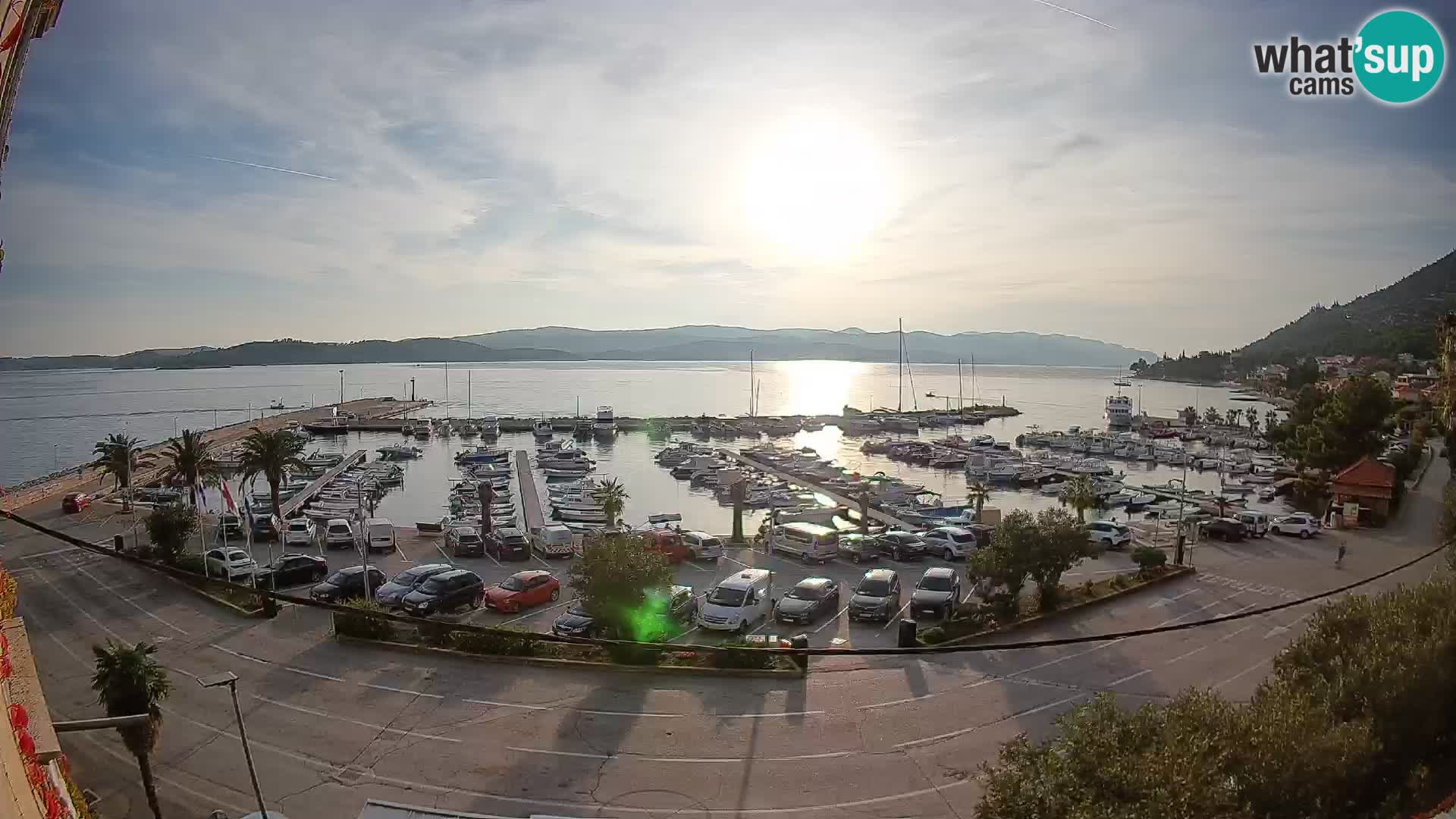 Web kamera Orebić Riva – Trajekt za Korčulu uživo
