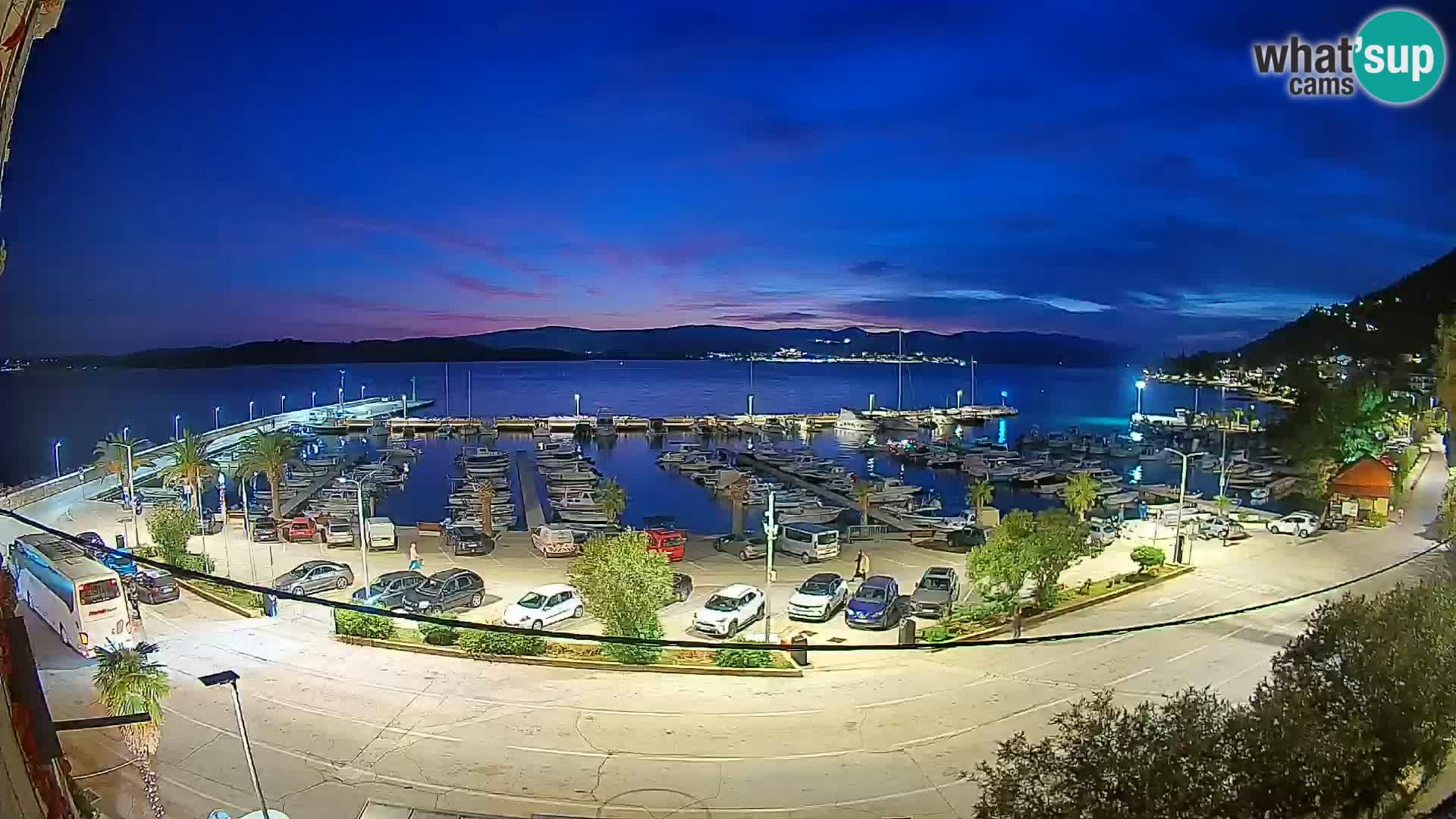 Webcam Orebić Riva – Ferry a Korčula en vivo