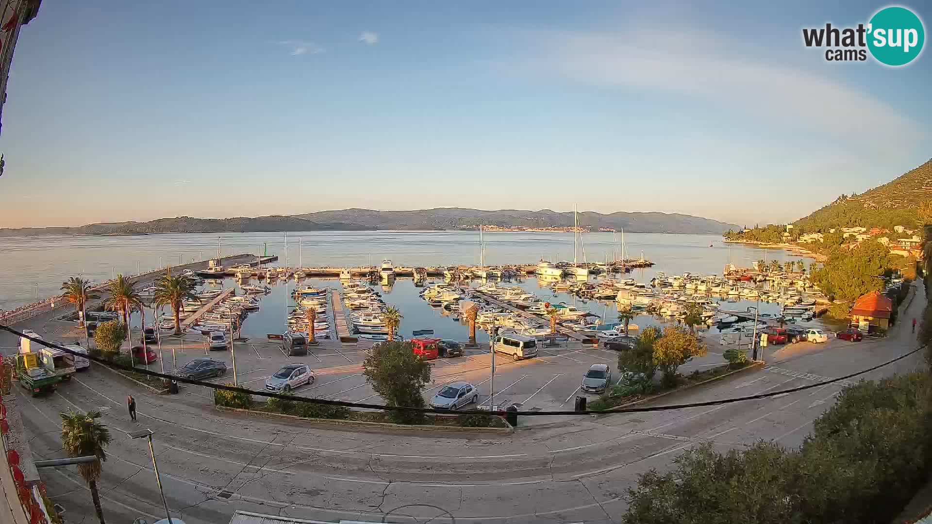 Webcam Orebić Riva – Ferry a Korčula en vivo