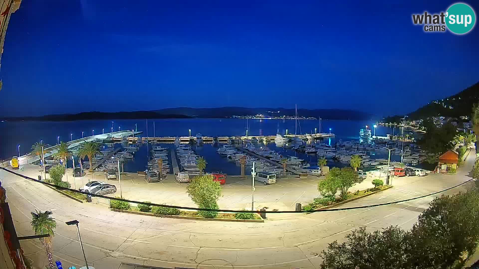 Spletna kamera Orebić Riva – Trajekt za Korčulo v živo