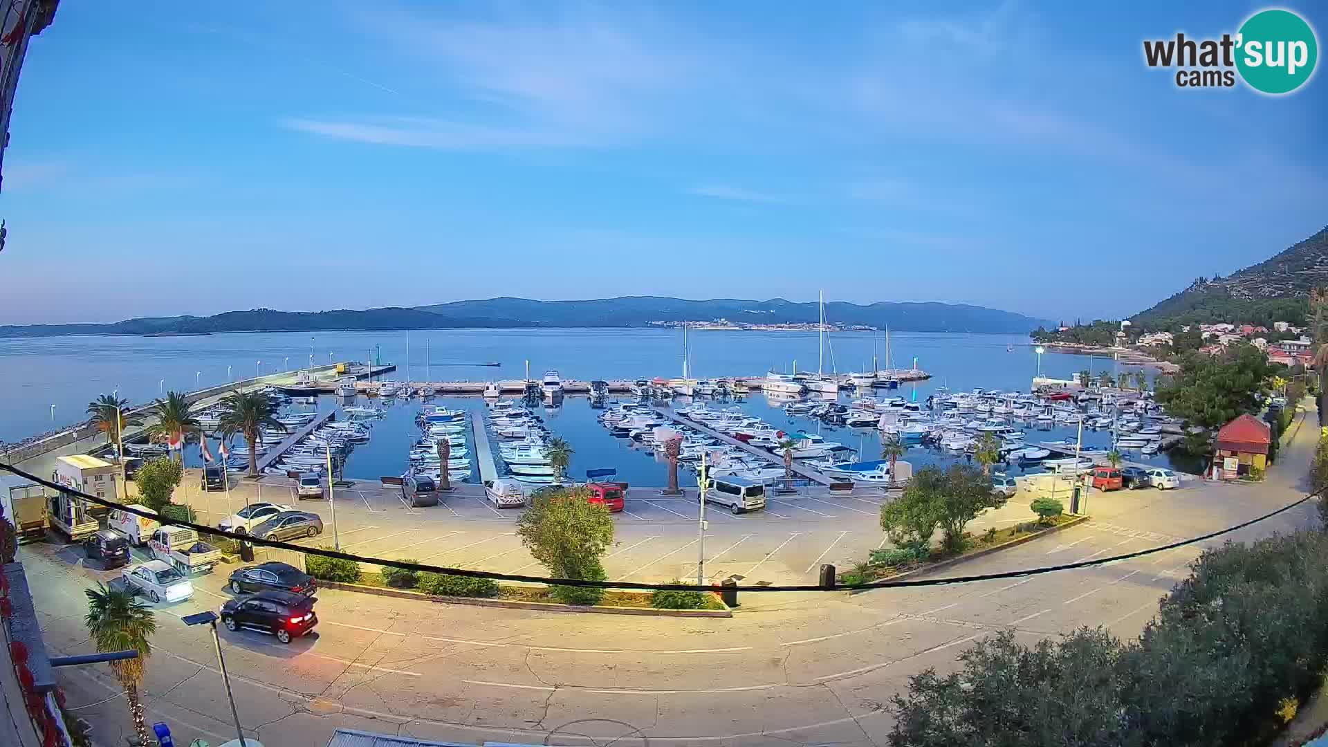 Webcam Orebić Uferpromenade – Fähre nach Korčula Live